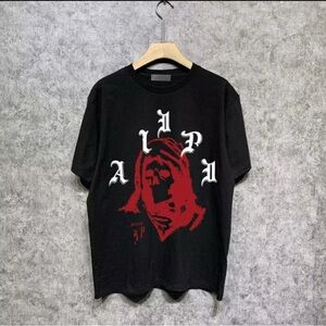 Black and Red Graphic T-Shirt